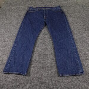 Levi's 501 Jeans Mens‎ 40x29 Dark Wash Denim Straight Leg Button Fly (37x27)